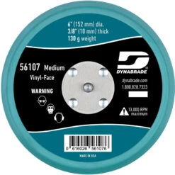 Dynabrade 6" Non-Vacuum Disc Pad, Vinyl-Face - 56107