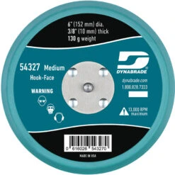 Dynabrade 6" Non-Vacuum Disc Pad, Hook-Face, Short Nap - 54327