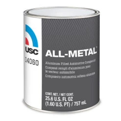 USC All-Metal Premium Aluminum Filled Auto Body Filler 5 USC All-Metal Premium Aluminum Filled Auto Body Filler -Car Care Tool Store 1701321