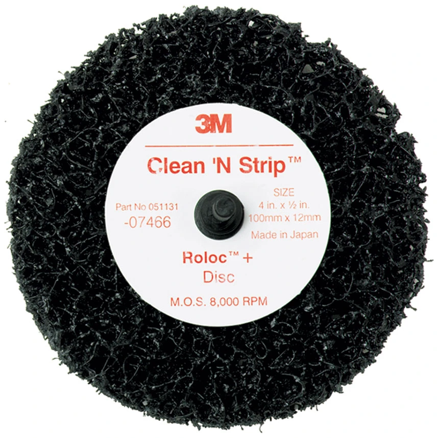 3M Scotch-Brite Roloc + Clean & Strip Disc Black - 07466 1 3M Scotch-Brite Roloc + Clean & Strip Disc Black - 07466