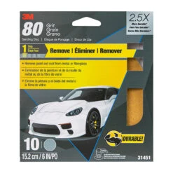 3M 6" Sanding Disc With Stikit™ 80 Grit - 31451 -Car Care Tool Store 1704721 2