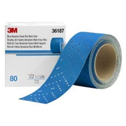 3M Hookit 2-3/4" X 13yd Blue Abrasive Multi-Hole Sheet Rolls
