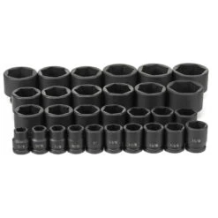 Grey Pneumatic 29 Piece 3/4" Drive 6 Point SAE Master Impact Socket Set - 8029 -Car Care Tool Store 1812974 2