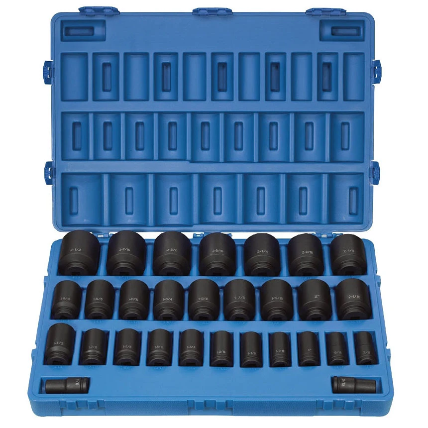 Grey Pneumatic 29 Piece 3/4" Drive Deep SAE Master Set - 8029D 1 Grey Pneumatic 29 Piece 3/4" Drive Deep SAE Master Set - 8029D