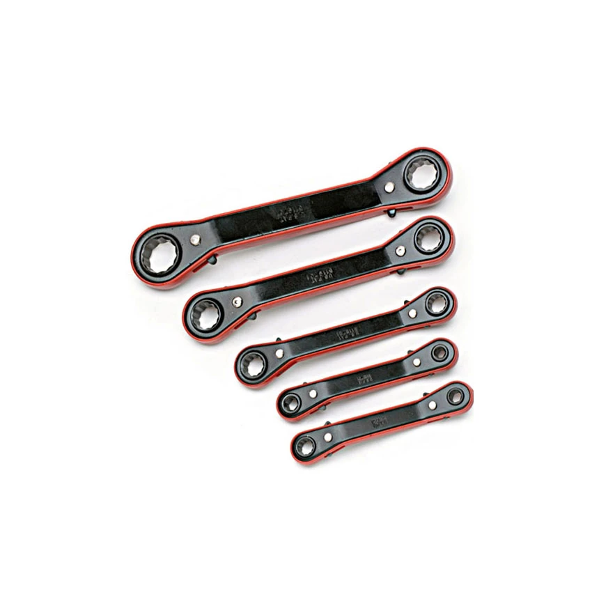 5 Piece SAE Offset Ratchet Box Wrench Set 1 5 Piece SAE Offset Ratchet Box Wrench Set