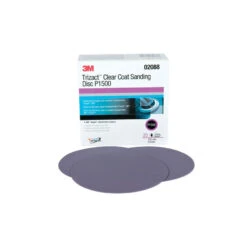 3M Trizact Hookit Clear Coat 6" Sanding Discs P1500 Grit - 02088
