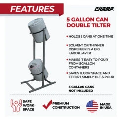 Champ 5-Gallon Double Tilter - 4070 -Car Care Tool Store 4070 Champ 5 Gallon Double Tilter