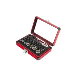 Sunex Tools 44 Pc. 1/4" Dr Mini Dual Flex Head Ratchet With Socket & Bit Set - 9732