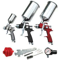 ATD Tools 9 Pc. HVLP Spray Gun Set - 6900