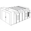RTT Reverse Flow Paint Booth, Non-Pressurized, SB