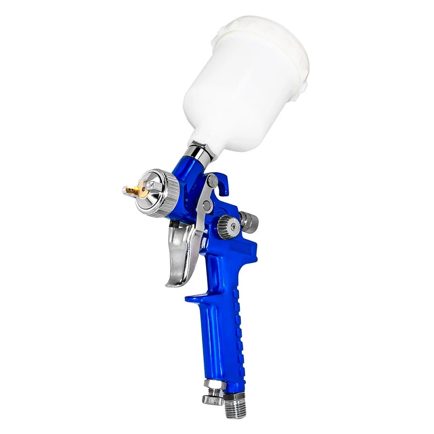 AES Mini HVLP Gravity Feed Spray Gun And Cup - 504 1 AES Mini HVLP Gravity Feed Spray Gun And Cup - 504