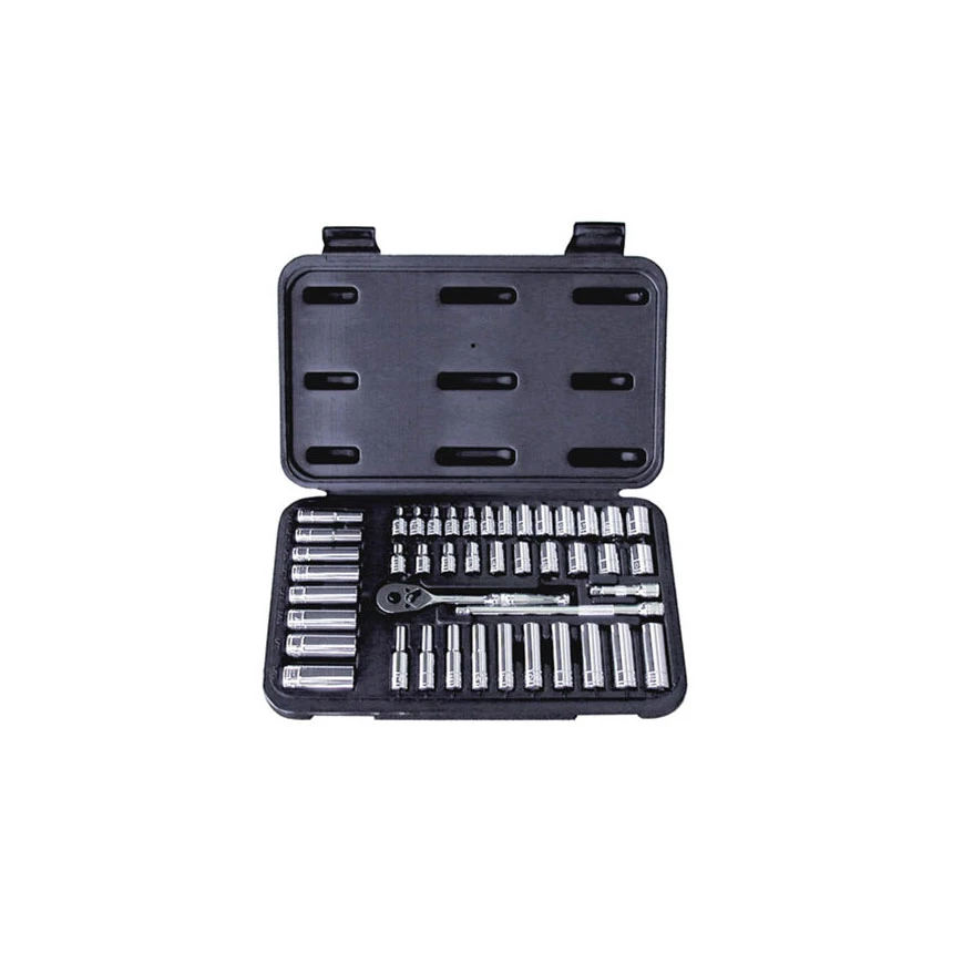 ATD Tools 44 Pc. 1/4" Drive 6 Point SAE And Metric Pro Socket Set - 1200 1 ATD Tools 44 Pc. 1/4" Drive 6 Point SAE And Metric Pro Socket Set - 1200