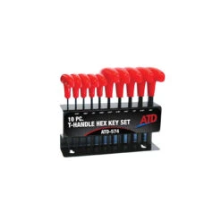 ATD Tools 10 Piece SAE T-Handle Hex Key Set - 574