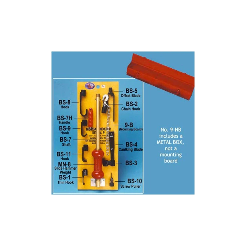 Morgan No. 9 Nokker Kit In Metal Box - No. 9-NB 1 Morgan No. 9 Nokker Kit In Metal Box - No. 9-NB