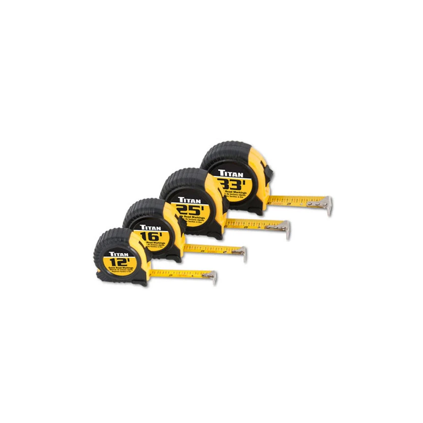 Titan Tools 4pc Tape Measure Set - 10902 1 Titan Tools 4pc Tape Measure Set - 10902