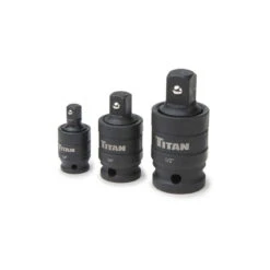 Titan Tools 3pc Pin-Free Locking Impact U-Joint Adapter Set - 16151
