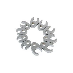 Sunex Tools 3/8" Drive 10 Pc. Fully Polished Metric Flare Nut Crowfoot Wrench Set - 9710M